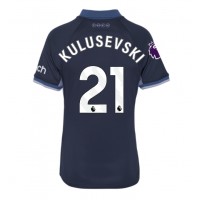 Fotbalové Dres Tottenham Hotspur Dejan Kulusevski #21 Dámské Venkovní 2023-24 Krátký Rukáv